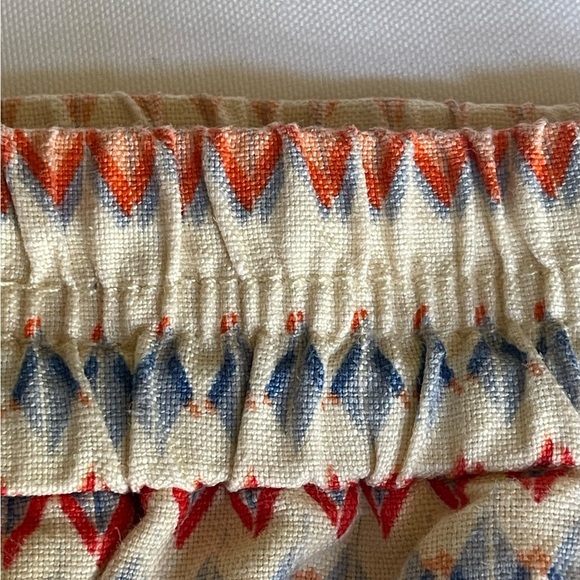 🔥SALE🔥J. CREW LINEN BLEND BOHEMIAN GEOMETRIC SHORTS SZ 8 - Picture 6 of 6